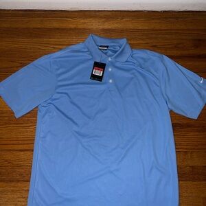 Nike Men's Light Blue Polo Shirt Size L | New (Tags)